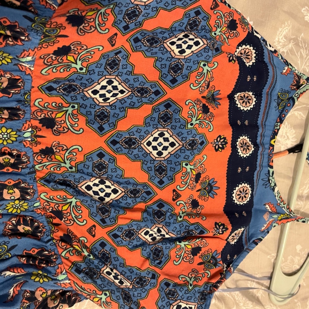 Roxy Maxi Dress Blue W Patterns - image 2